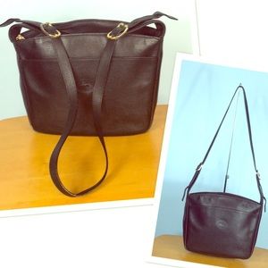 Longchamp 🌺 Black Leather Crossbody Bag